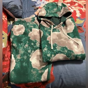 Nike Sportswear Club Fleece Floral Hoodie/Joggers